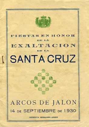 Fiestas patronales en honor al Cristo de la Buena Muerte 1930 Arcos de Jalón
